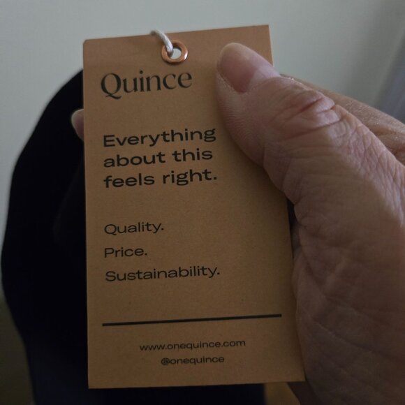 Quince NWT Ultra Stretch Ponte Skinny Pant Black Pull On Pockets Size Xlp - Picture 6 of 9